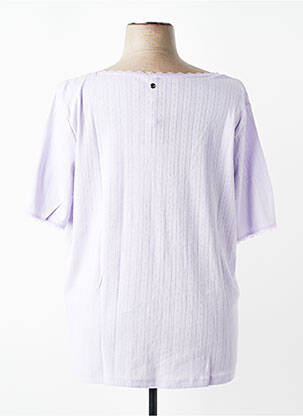 Tricou elasticitate mâneci scurte violet SHEEGO femeie