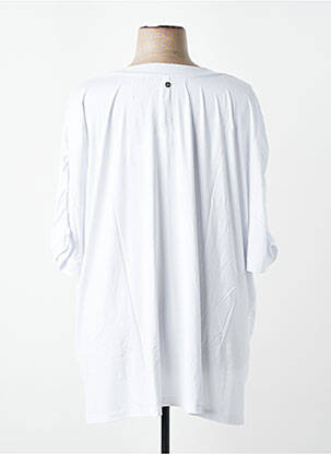 Tricou croială dreaptă mâneci scurte alb SHEEGO femeie