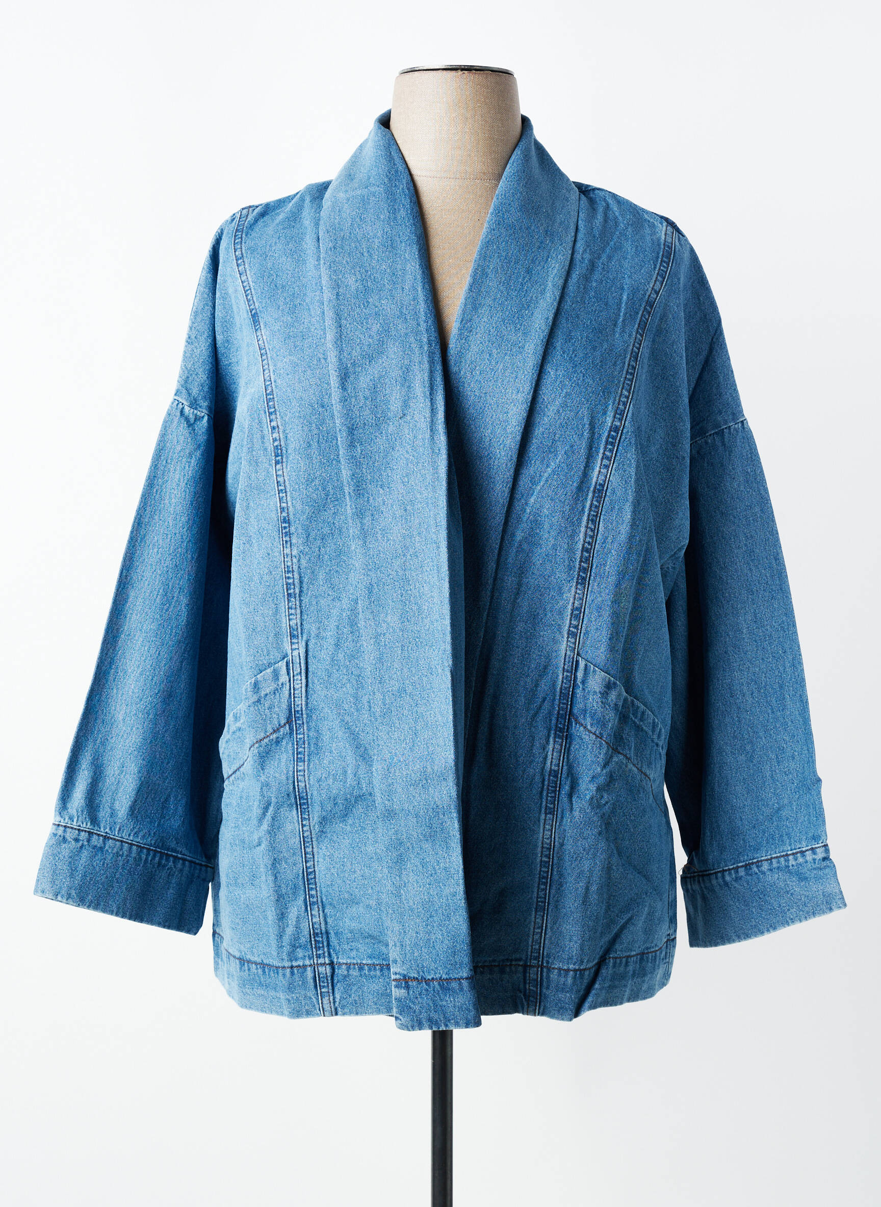 Jachete casual guler tip costum albastru SHEEGO femeie