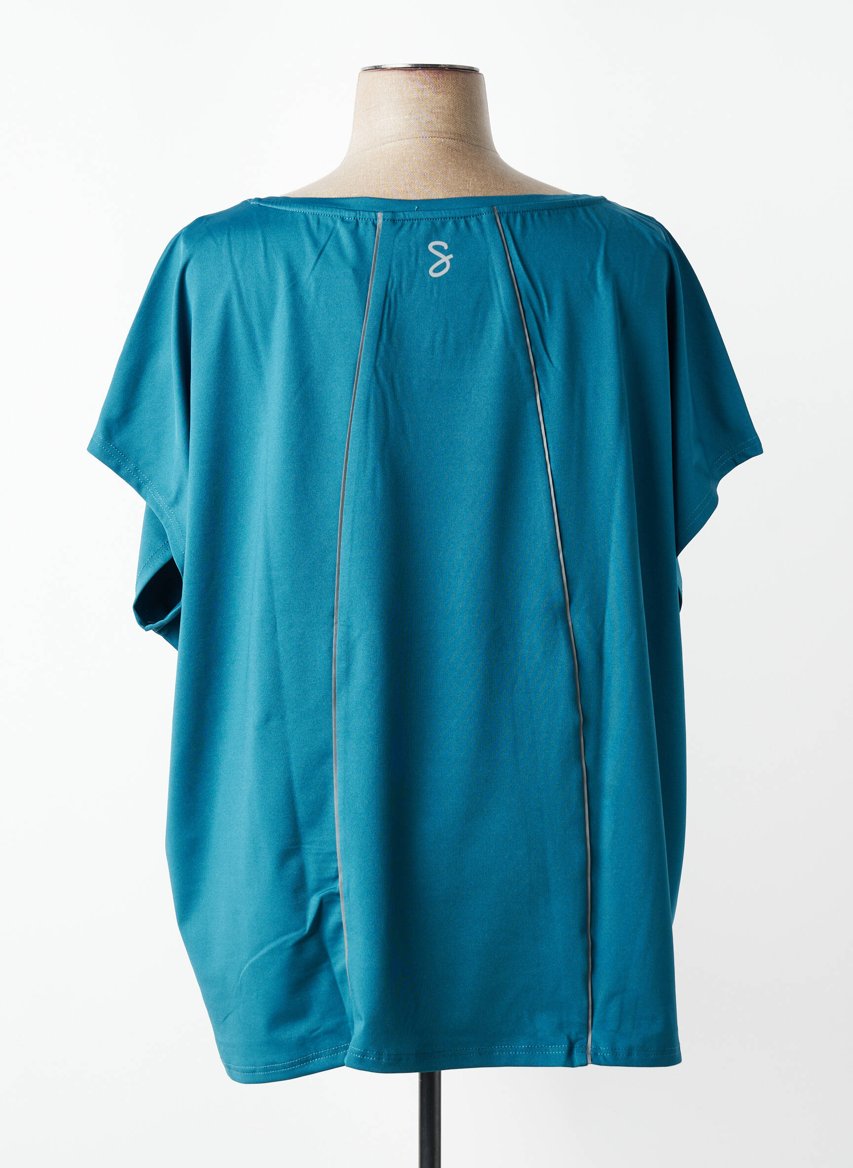 Tricou imprimeu fantezie mâneci scurte albastru SHEEGO femeie