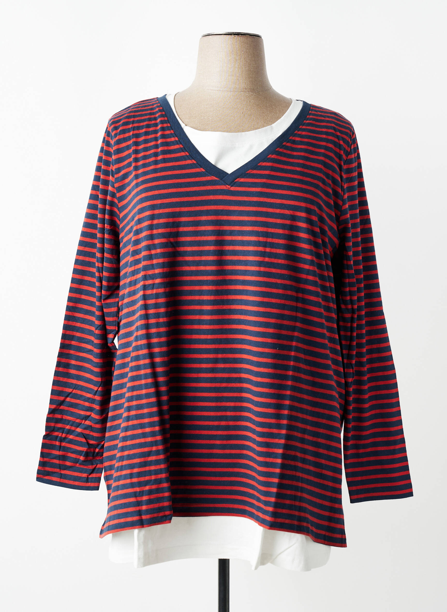 Top mâneci lungi mâneci lungi albastru SHEEGO femeie