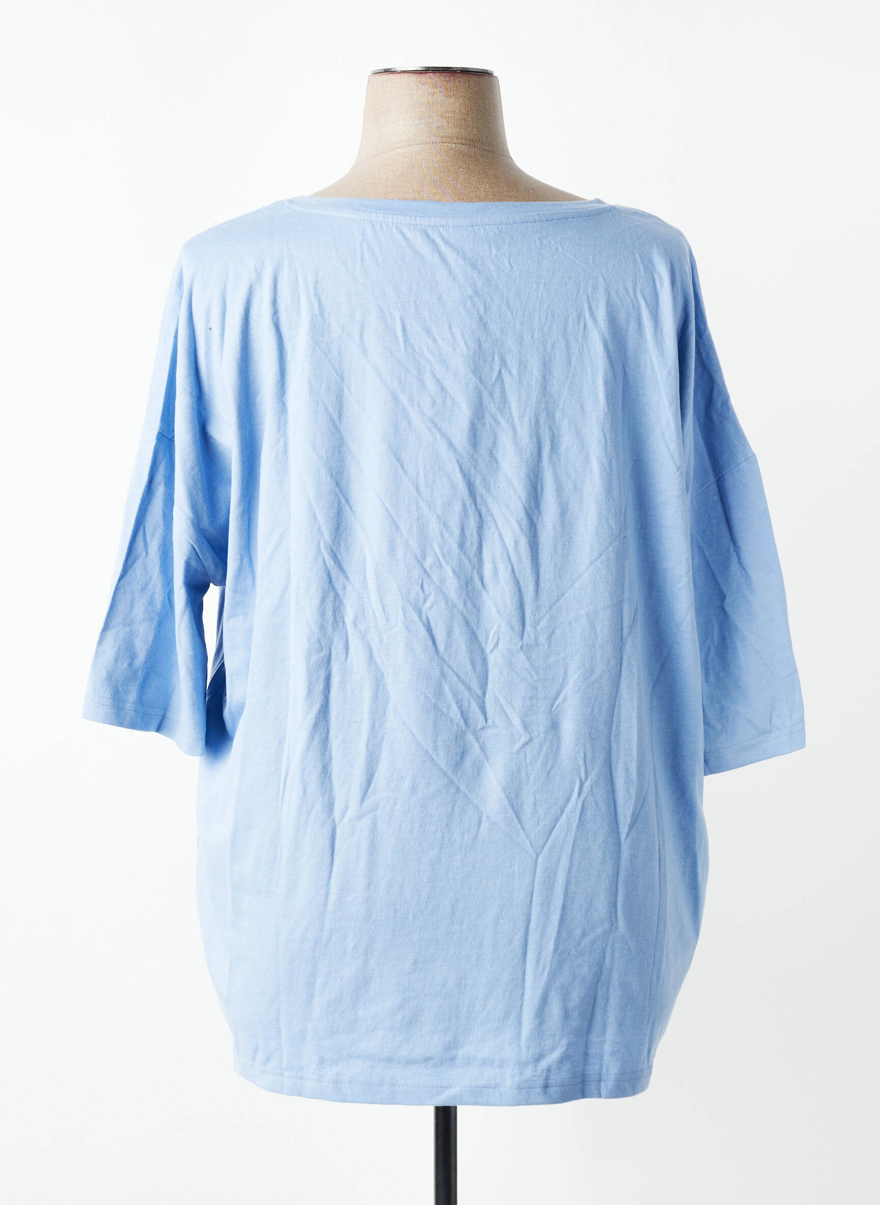Tricou mâneci 3/4 mâneci 3/4 albastru SHEEGO femeie