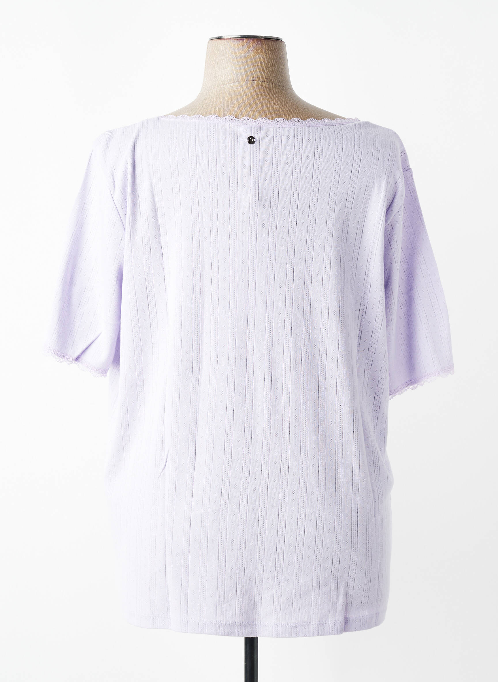 Tricou elasticitate mâneci scurte violet SHEEGO femeie
