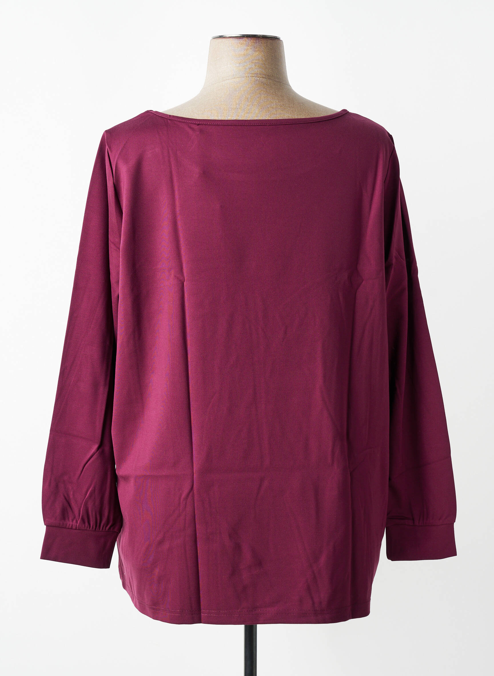 Tricou serigrafie flockată mâneci lungi violet SHEEGO femeie