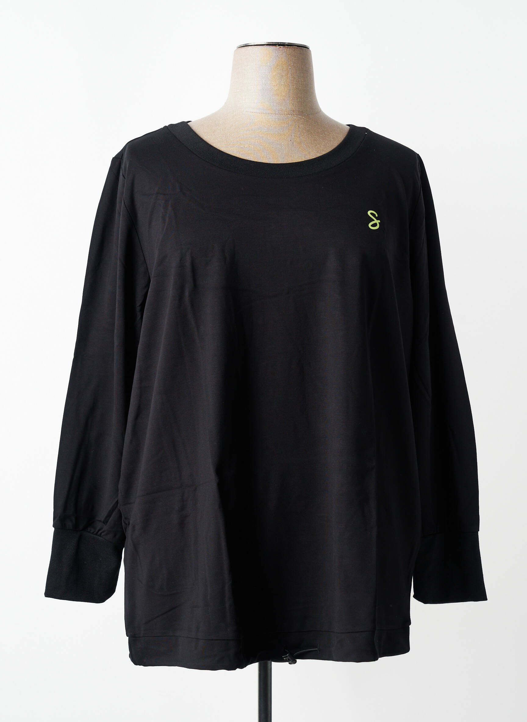 Top mâneci lungi mâneci lungi negru SHEEGO femeie