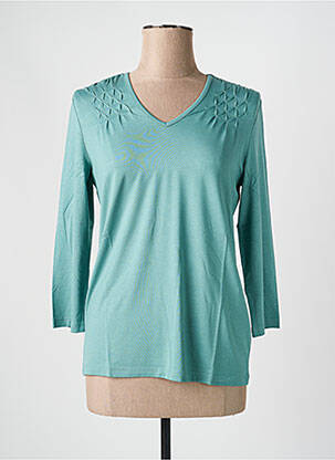 Tricou mâneci 3/4 mâneci 3/4 verde LINEA TESINI femeie