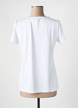 Tricou serigrafie cu strasuri mâneci scurte alb HEINE femeie