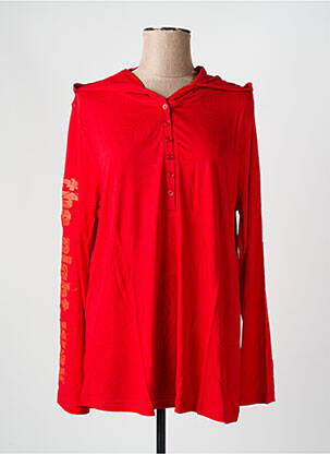 Tricou mâneci lungi mâneci lungi roșu SHEEGO femeie