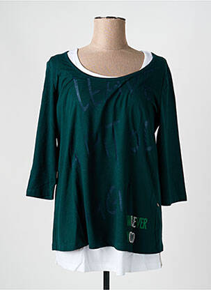Tricou mâneci 3/4 mâneci 3/4 verde SHEEGO femeie