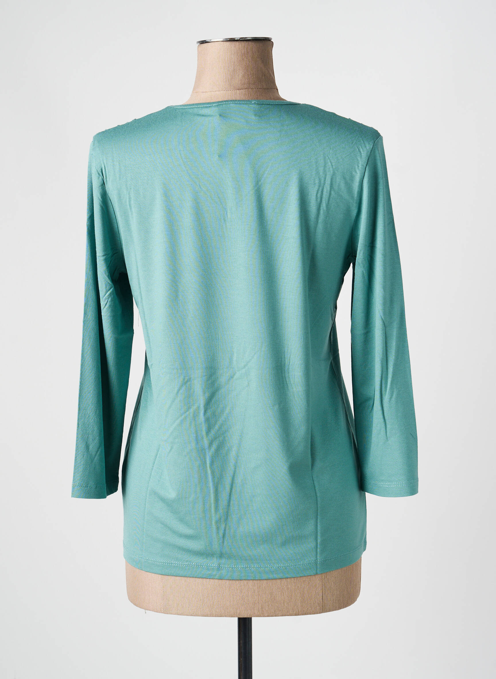 Tricou mâneci 3/4 mâneci 3/4 verde LINEA TESINI femeie