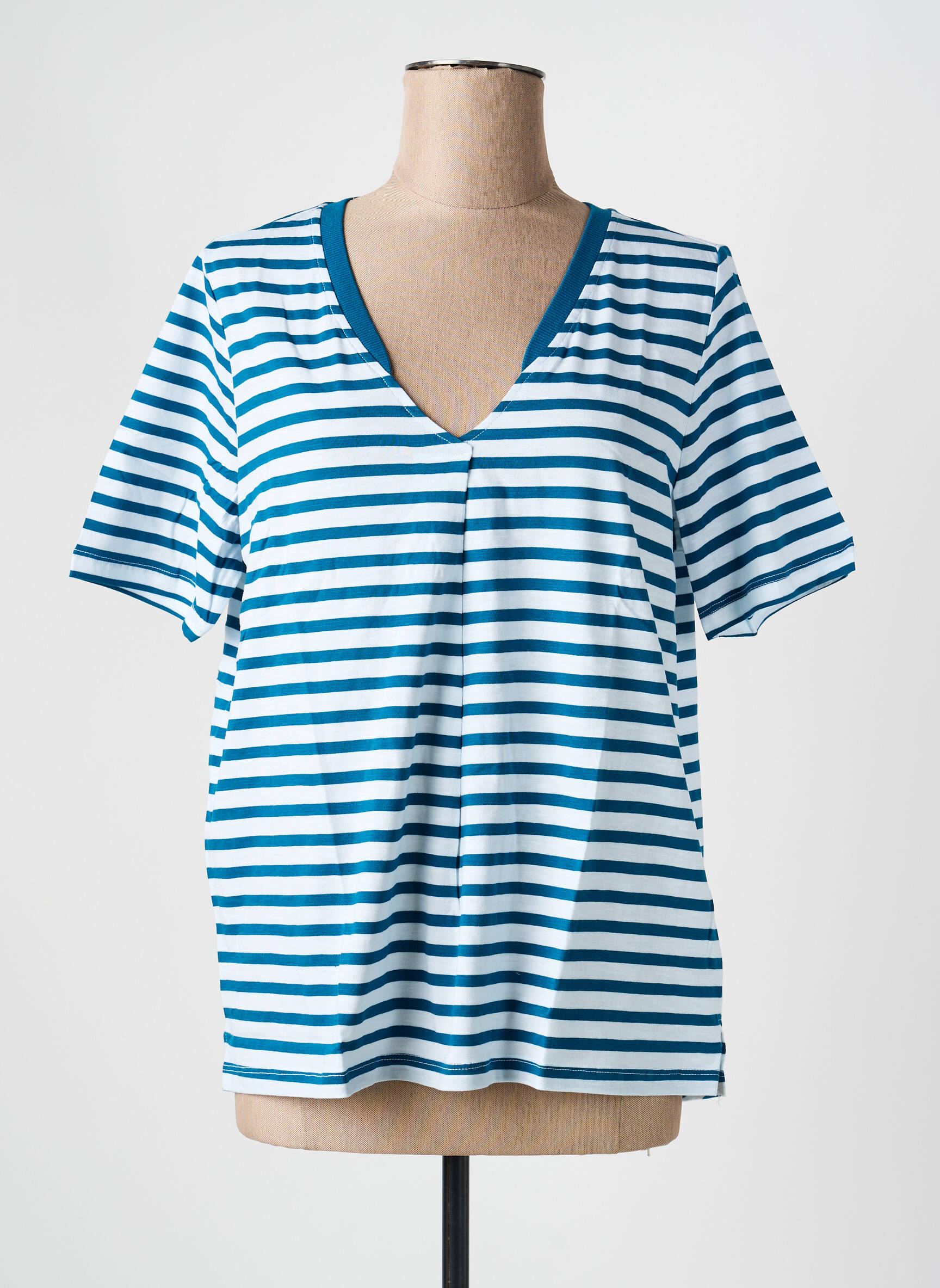 Tricou croială dreaptă mâneci scurte verde SHEEGO femeie