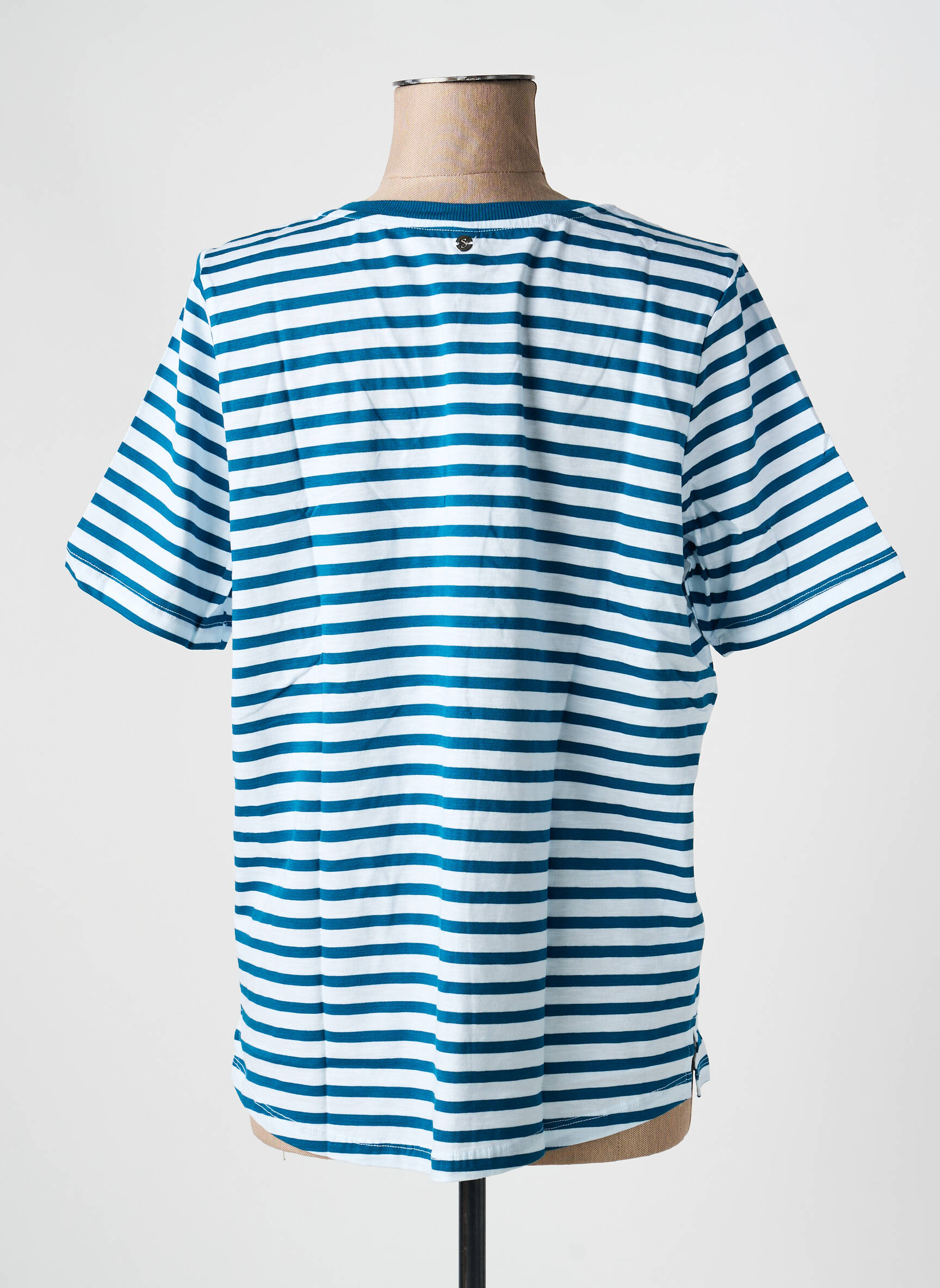 Tricou croială dreaptă mâneci scurte verde SHEEGO femeie