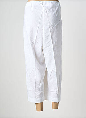 Pantalon trei sferturi talie înaltă talie înaltă alb KJBRAND femeie