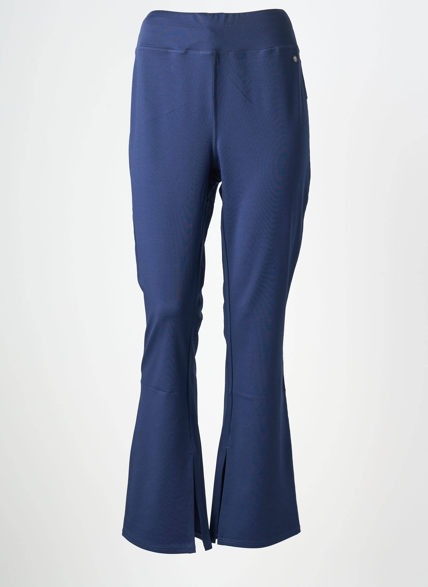 Pantalon evazat elasticitate talie înaltă albastru SHEEGO femeie