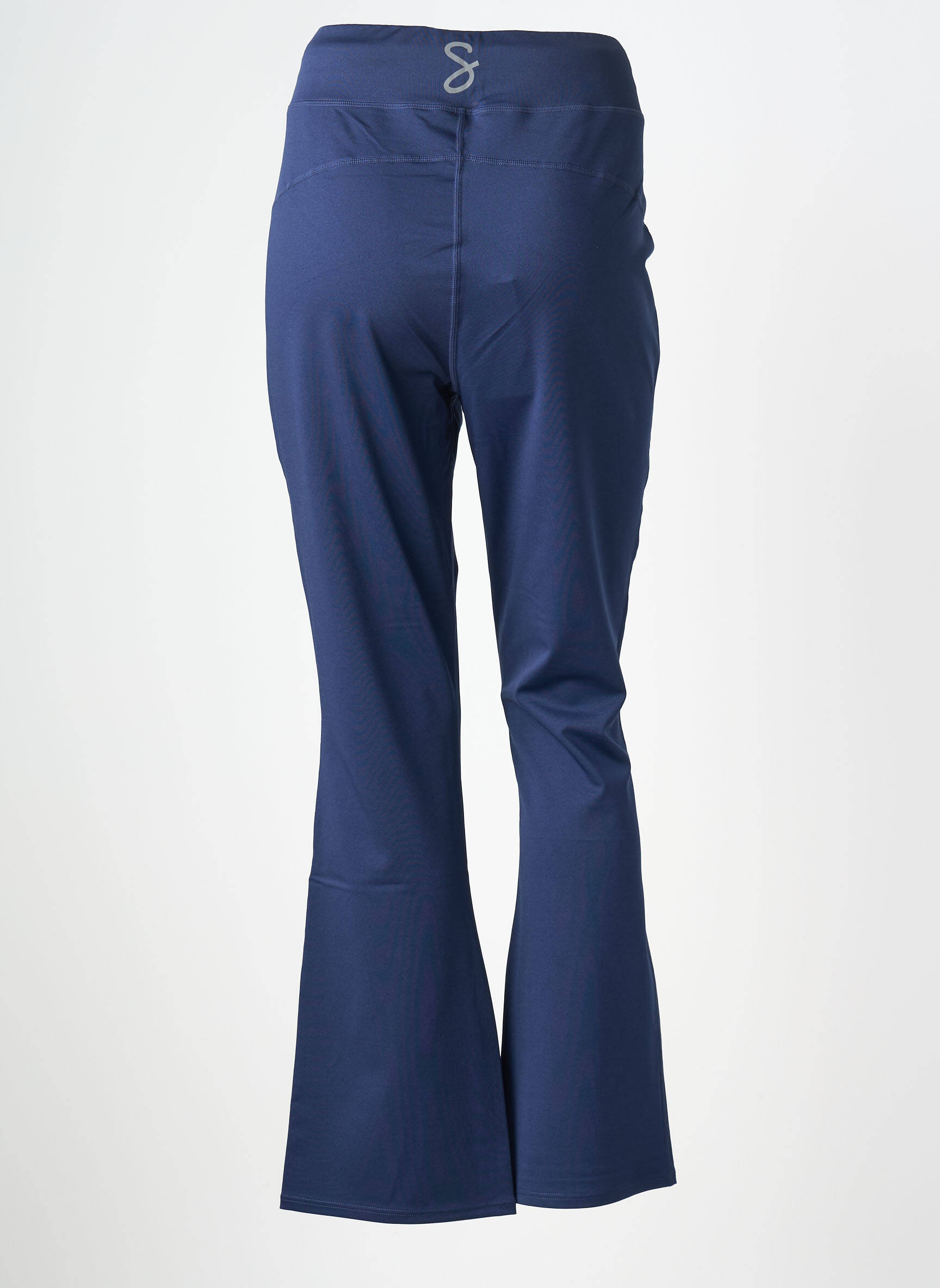 Pantalon evazat elasticitate talie înaltă albastru SHEEGO femeie