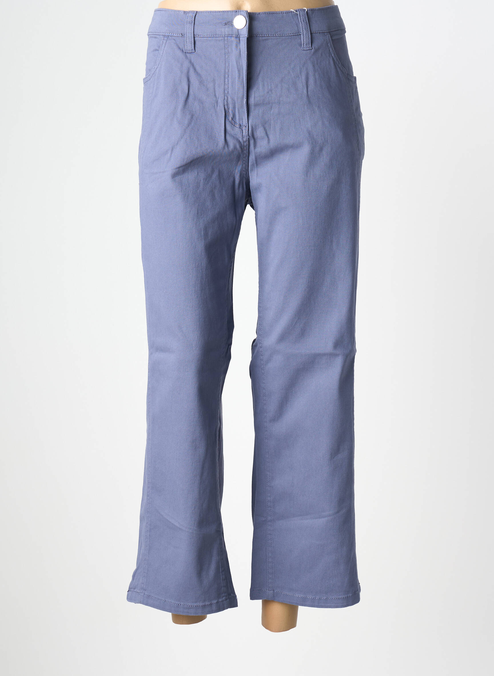 Pantalon drept elasticitate mărime normală albastru SHEEGO femeie