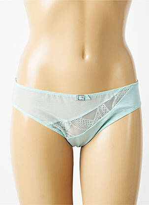 Chilot efect material satinat verde EMPREINTE femeie