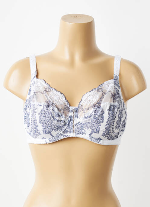 Sutien broderie sutien cupe întregi cu decolteu înalt alb EMPREINTE femme