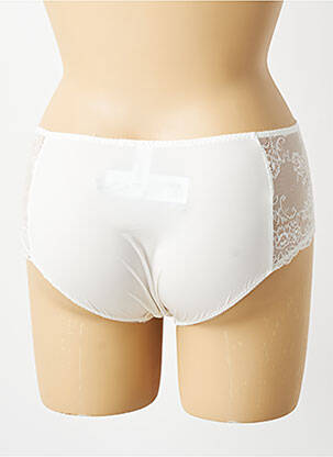 Chilot efect material satinat bej EMPREINTE femeie