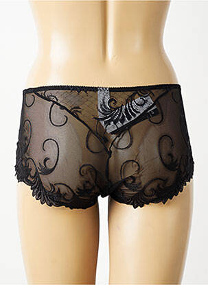 Shorty efect material satinat negru EMPREINTE femeie