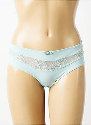Chilot efect material satinat verde EMPREINTE femeie