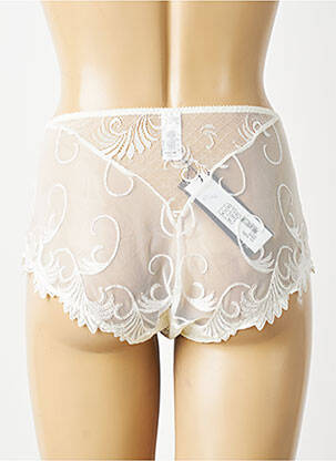 Chilot efect material satinat bej EMPREINTE femeie