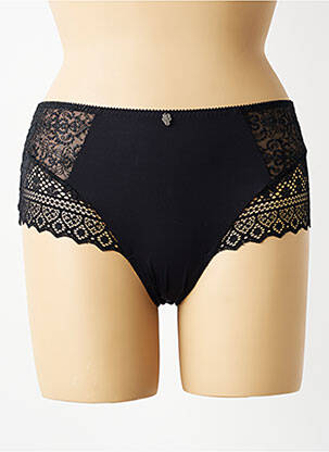 Chilot efect material satinat negru EMPREINTE femme