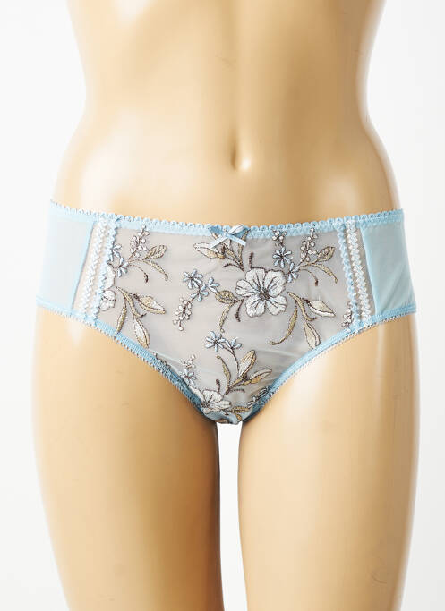 Chilot efect material satinat albastru EMPREINTE femme