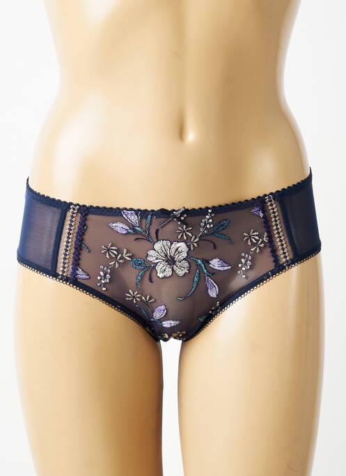 Chilot efect material satinat albastru EMPREINTE femme