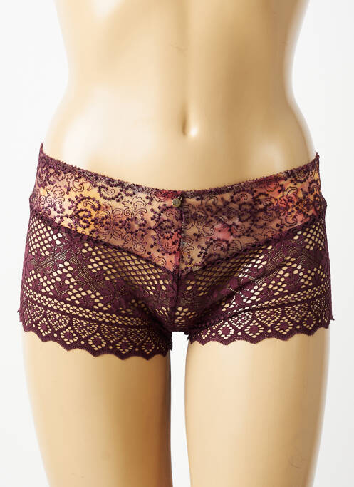 Shorty efect material satinat roșu EMPREINTE femme