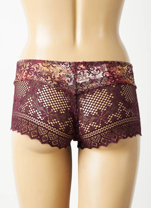 Shorty efect material satinat roșu EMPREINTE femme
