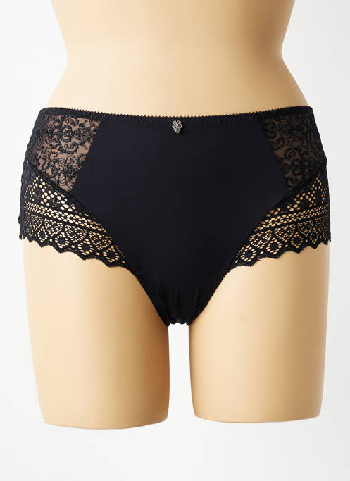 Chilot efect material satinat negru EMPREINTE femme