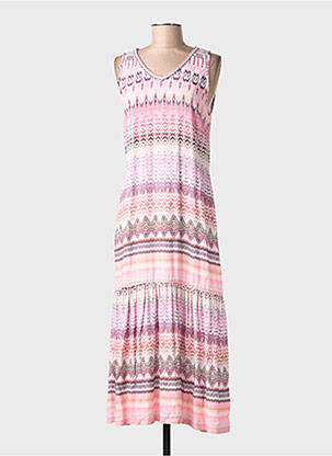Rochie lungă fără mâneci fără mâneci roz MASSANA femeie