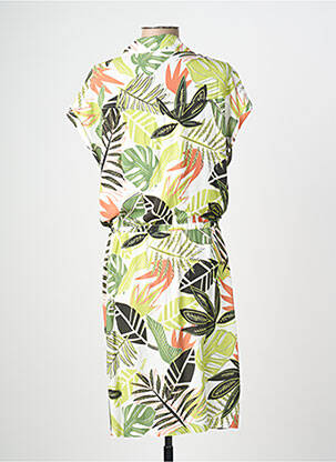 Rochie midi imprimeu fantezie mâneci scurte verde MERI & ESCA femeie