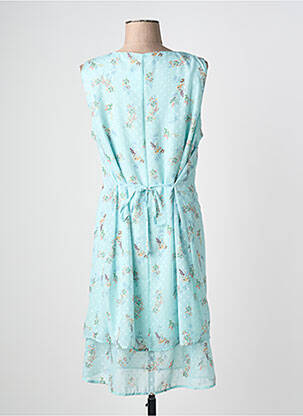 Rochie midi imprimeu floral fără mâneci albastru GRIFFON femeie