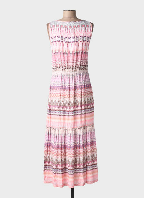 Rochie lungă fără mâneci fără mâneci roz MASSANA femme