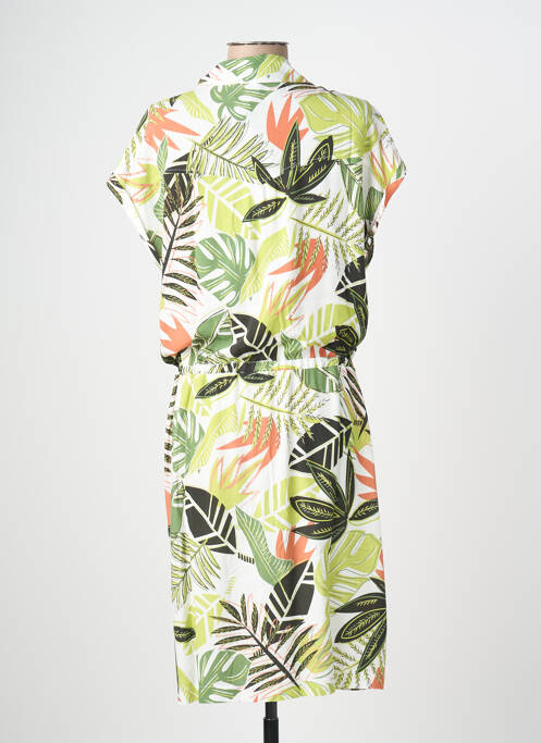 Rochie midi imprimeu fantezie mâneci scurte verde MERI & ESCA femme