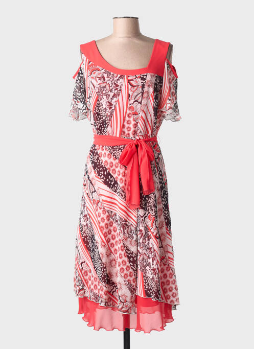 Rochie lungă mâneci lungi mâneci lungi roșu JEAN DELFIN femme