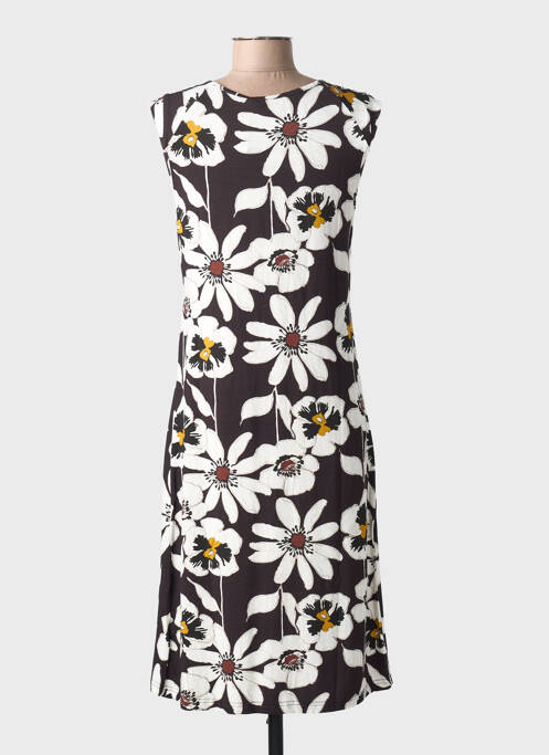 Rochie midi croială fluidă fără mâneci negru TELMAIL femme