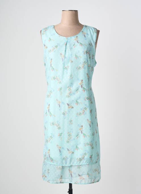 Rochie midi croială fluidă fără mâneci albastru GRIFFON femme