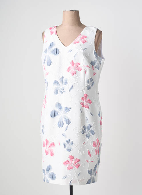 Rochie midi imprimeu floral fără mâneci alb GREGORY PAT femme
