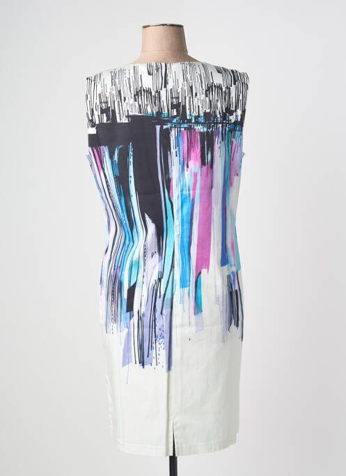 Rochie midi imprimeu fantezie fără mâneci alb GRIFFON femme
