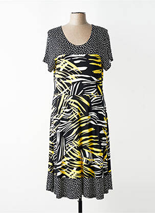 Rochie midi mâneci scurte mâneci scurte negru TELMAIL femeie