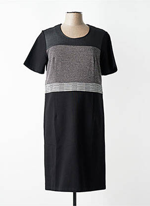 Rochie midi mâneci scurte mâneci scurte negru DIANE LAURY femeie