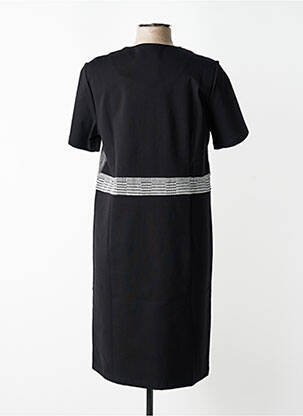 Rochie midi mâneci scurte mâneci scurte negru DIANE LAURY femeie