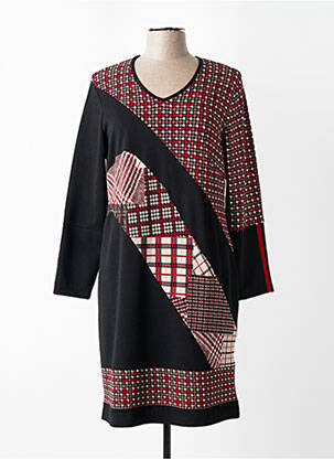 Rochie midi mâneci lungi mâneci lungi negru FRANCE RIVOIRE femme