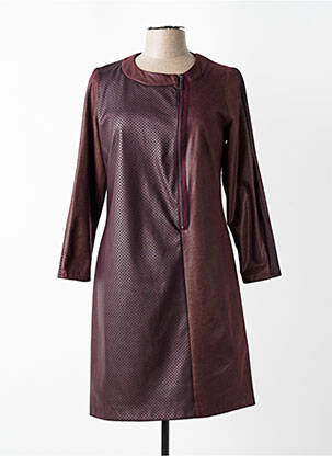 Rochie midi mâneci lungi mâneci lungi roșu FRANCE RIVOIRE femeie