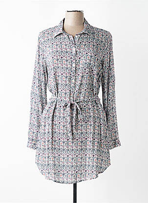Rochie scurtă mâneci lungi mâneci lungi albastru C'EST BEAU LA VIE femeie