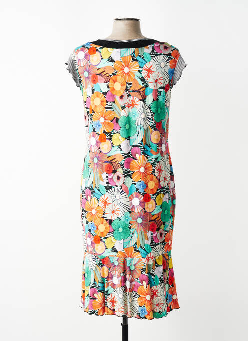 Rochie midi imprimeu floral fără mâneci portocaliu TELMAIL femme