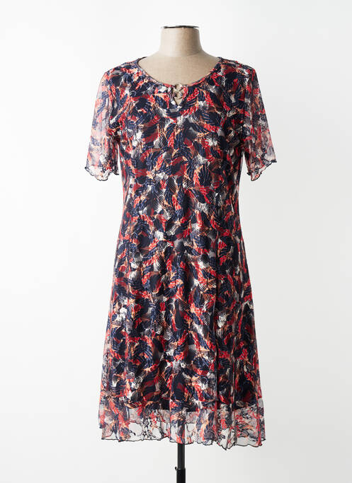Rochie midi mâneci scurte mâneci scurte albastru PLURIELLES femme